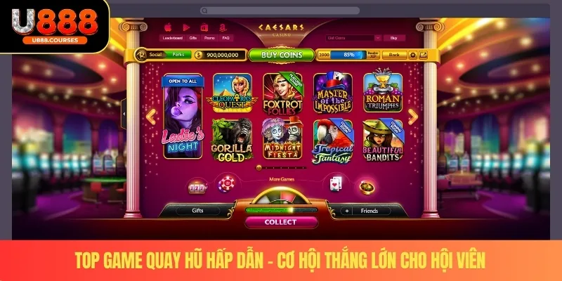 Nổ Hũ U888 4 Top game quay hũ hấp dẫn – cơ hội thắng lớn cho hội viên